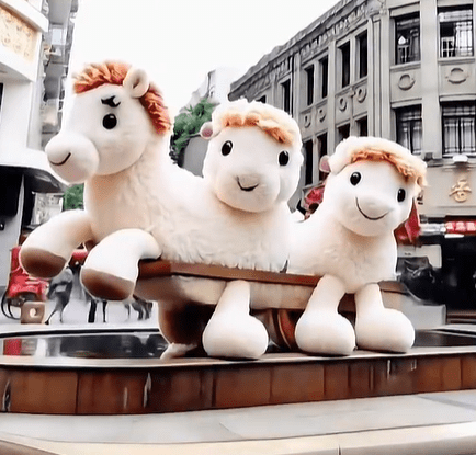 鹿城限定毛绒地标